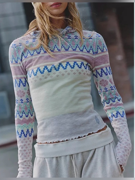 FP Movement by Free People Tops - Free People Movement Breathe Easy printed layer top- Size Small - NWT